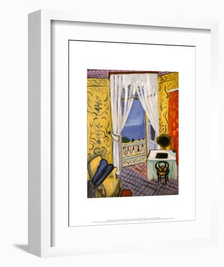 Interior with a Violin Case-Henri Matisse-Framed Art Print