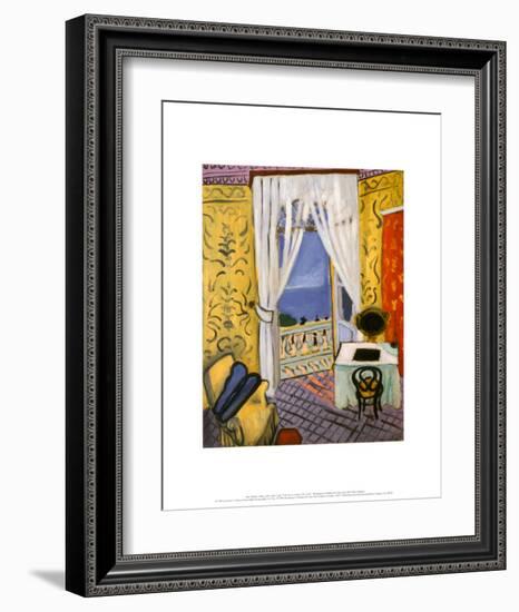 Interior with a Violin Case-Henri Matisse-Framed Art Print