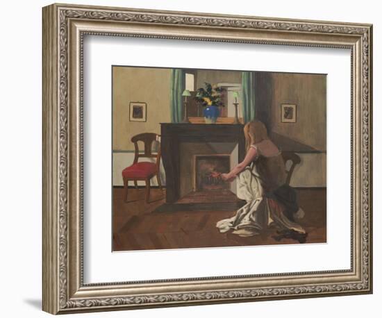 Interior with a Woman in a Shirt, 1899-Félix Vallotton-Framed Giclee Print