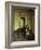 Interior with a Woman Seated on a White Chair-Vilhelm Hammershoi-Framed Giclee Print