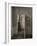 Interior with a woman standing-Vilhelm Hammershoi-Framed Giclee Print