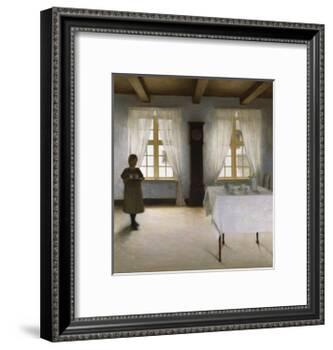 Interior with a Young Girl Serving Tea, 1901-Peter Ilsted-Framed Giclee Print