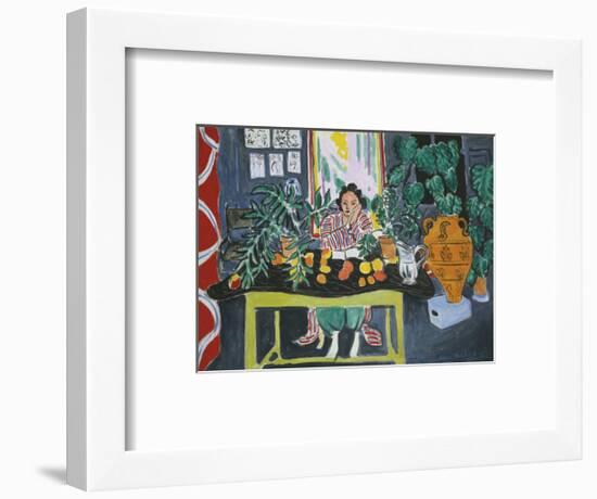 Interior with an Etruscan Vase, c.1940-Henri Matisse-Framed Art Print