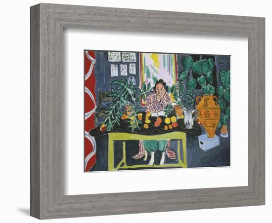 Interior with an Etruscan Vase, c.1940-Henri Matisse-Framed Art Print