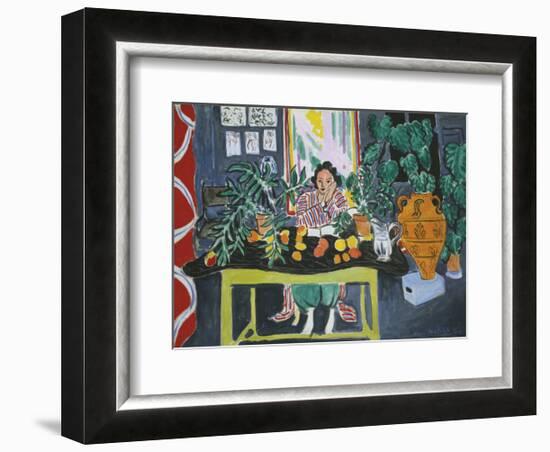 Interior with an Etruscan Vase, c.1940-Henri Matisse-Framed Art Print