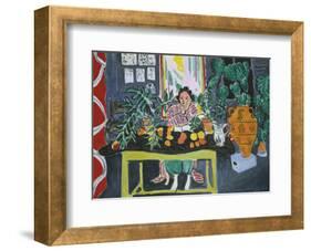 Interior with an Etruscan Vase, c.1940-Henri Matisse-Framed Art Print