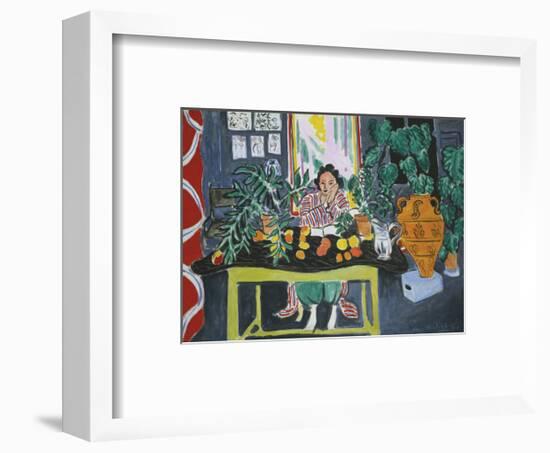 Interior with an Etruscan Vase, c.1940-Henri Matisse-Framed Art Print