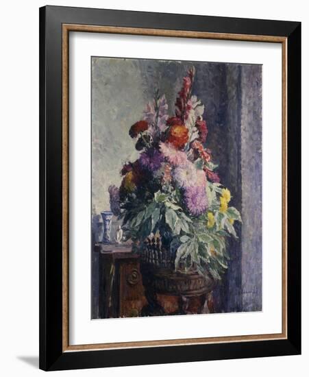 Interior with Bouquet of Flowers-Henri Lebasque-Framed Giclee Print