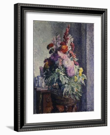 Interior with Bouquet of Flowers-Henri Lebasque-Framed Giclee Print