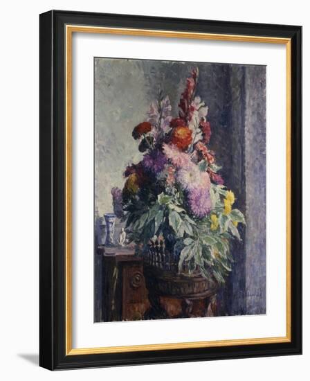 Interior with Bouquet of Flowers-Henri Lebasque-Framed Giclee Print