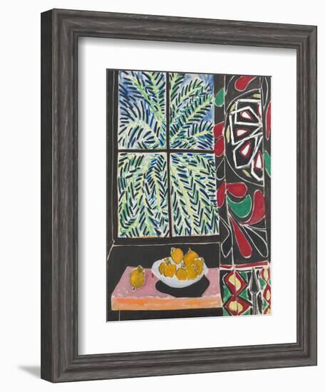 Interior with Egyptian Curtain, 1948-Henri Matisse-Framed Art Print