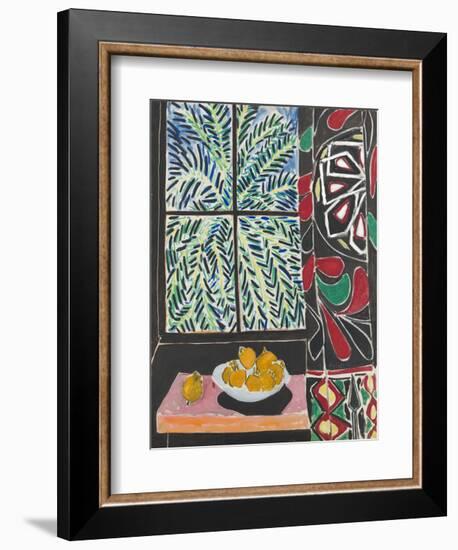 Interior with Egyptian Curtain, 1948-Henri Matisse-Framed Art Print