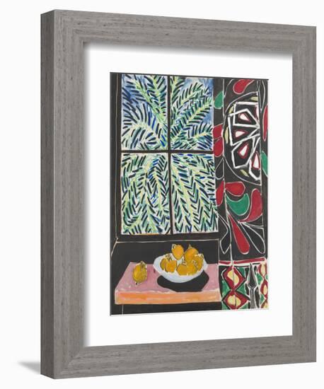 Interior with Egyptian Curtain, 1948-Henri Matisse-Framed Art Print