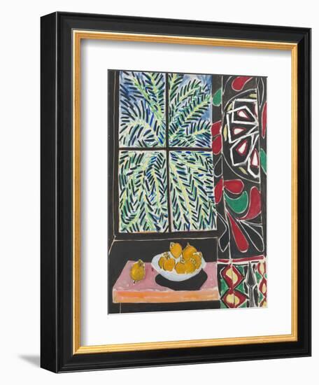 Interior with Egyptian Curtain, 1948-Henri Matisse-Framed Art Print