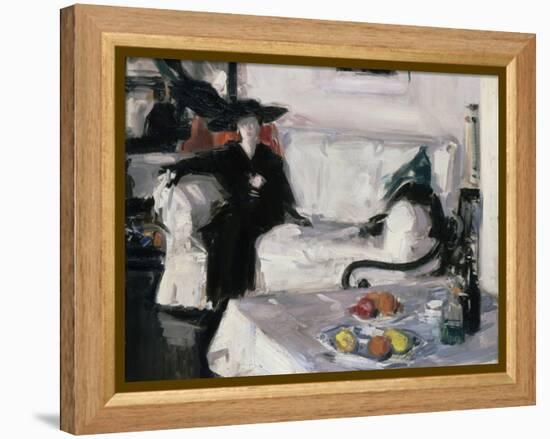 Interior with Figure, 1914-15-Francis Campbell Boileau Cadell-Framed Premier Image Canvas