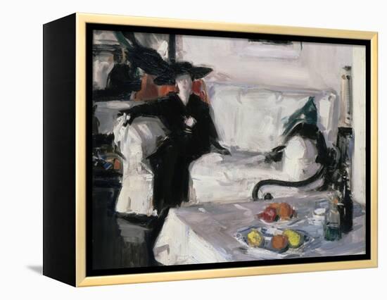 Interior with Figure, 1914-15-Francis Campbell Boileau Cadell-Framed Premier Image Canvas