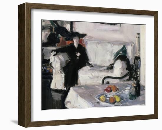 Interior with Figure, 1914-15-Francis Campbell Boileau Cadell-Framed Giclee Print