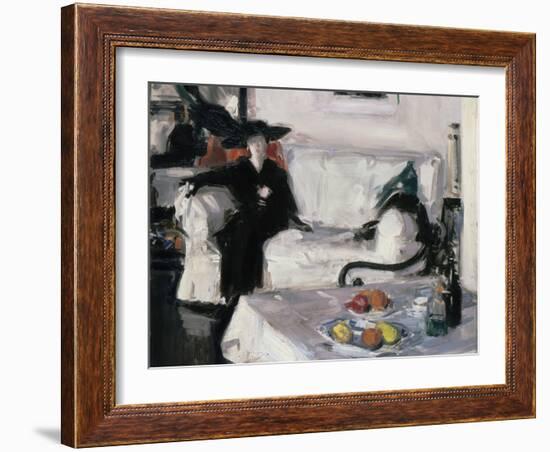 Interior with Figure, 1914-15-Francis Campbell Boileau Cadell-Framed Giclee Print