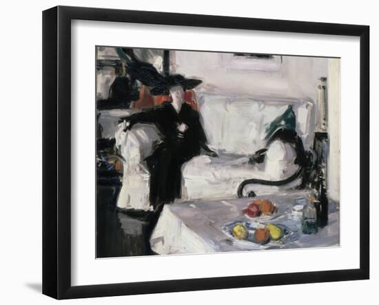 Interior with Figure, 1914-15-Francis Campbell Boileau Cadell-Framed Giclee Print