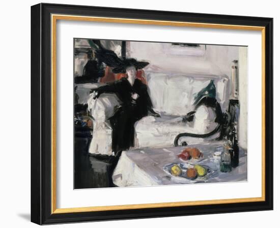 Interior with Figure, 1914-15-Francis Campbell Boileau Cadell-Framed Giclee Print