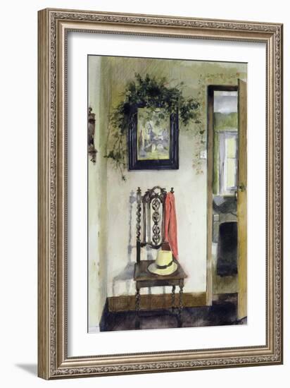 Interior with Hat and Scarf-John Lidzey-Framed Giclee Print
