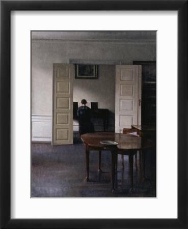 Interior with Ida Playing the Piano' Giclee Print - Vilhelm Hammershoi |  Art.com