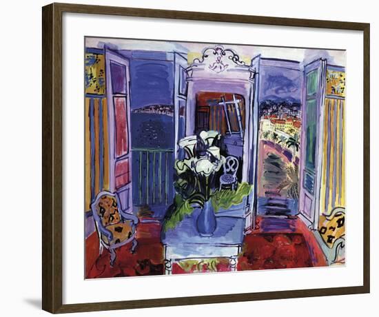 Interior with Open Windows-Raoul Dufy-Framed Giclee Print