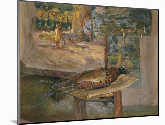 Interior with Paintings and a Pheasant, 1928-Edouard Vuillard-Mounted Giclee Print