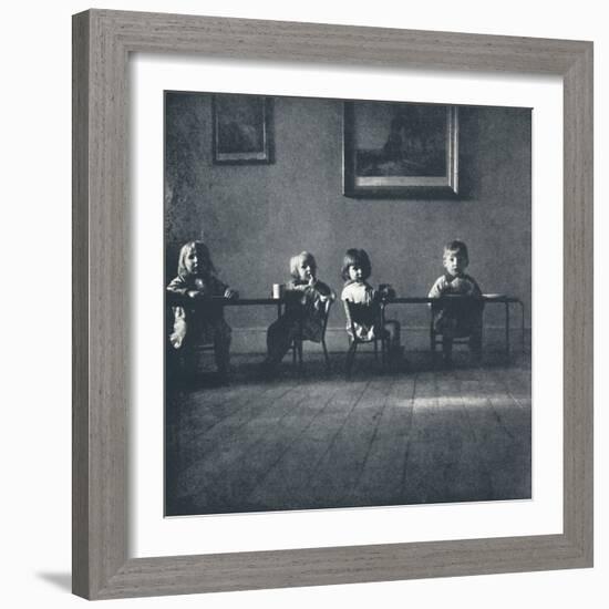 'Interior with seated figures', 1941-Cecil Beaton-Framed Photographic Print