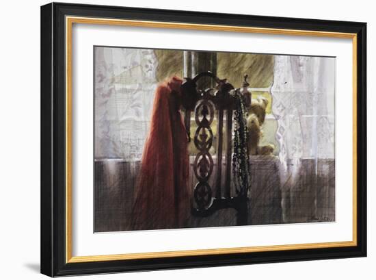 Interior with Teddy-John Lidzey-Framed Giclee Print