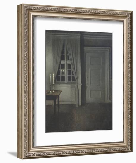 Interior with Two Candles-Vilhelm Hammershoi-Framed Giclee Print