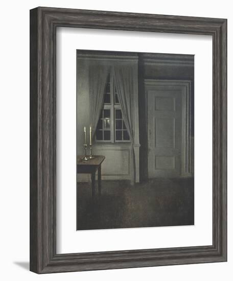 Interior with Two Candles-Vilhelm Hammershoi-Framed Giclee Print