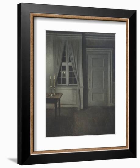 Interior with Two Candles-Vilhelm Hammershoi-Framed Giclee Print