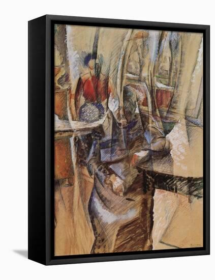 Interior with Two Female Figures-Umberto Boccioni-Framed Premier Image Canvas