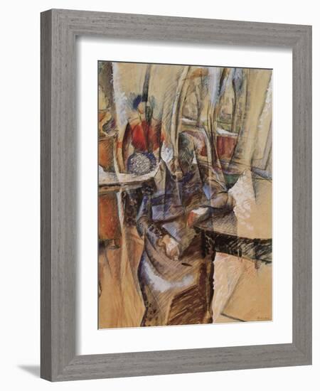 Interior with Two Female Figures-Umberto Boccioni-Framed Giclee Print