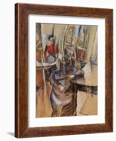 Interior with Two Female Figures-Umberto Boccioni-Framed Giclee Print