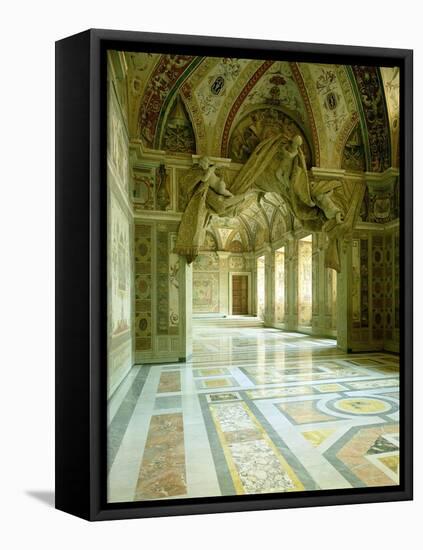 Interior with View of Sculpted Angels-Giovanni Lorenzo Bernini-Framed Premier Image Canvas