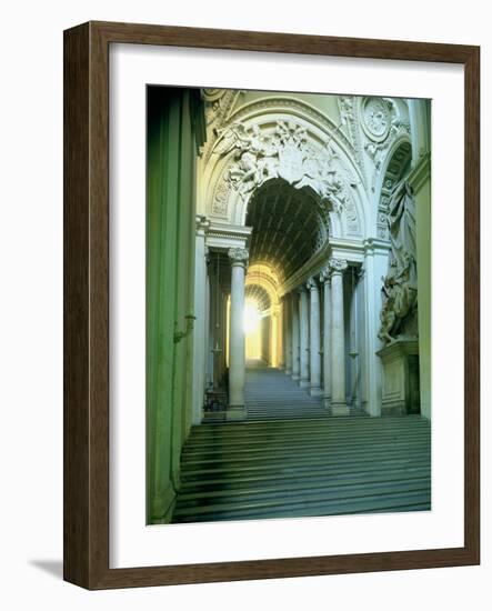 Interior with View of the Staircase-Giovanni Lorenzo Bernini-Framed Giclee Print