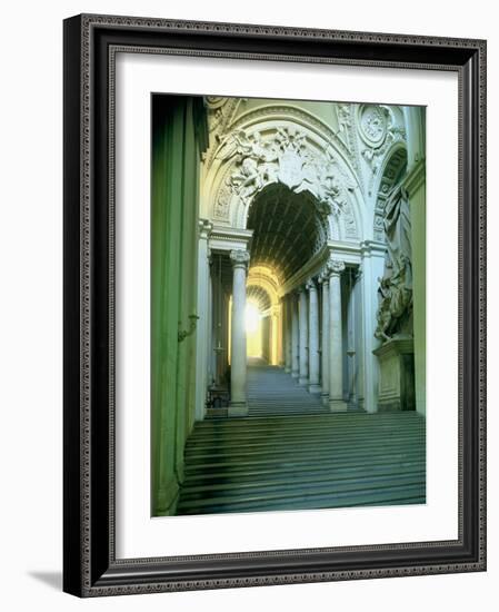 Interior with View of the Staircase-Giovanni Lorenzo Bernini-Framed Giclee Print