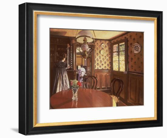 Interior with Woman at the Piano-Félix Vallotton-Framed Giclee Print