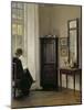 Interior with Woman Reading-Carl Holsoe-Mounted Giclee Print