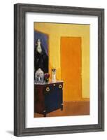 Interior with Yellow Door-Kees van Dongen-Framed Art Print