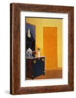 Interior with Yellow Door-Kees van Dongen-Framed Art Print