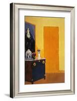Interior with Yellow Door-Kees van Dongen-Framed Art Print
