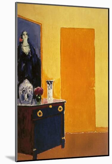 Interior with Yellow Door-Kees van Dongen-Mounted Art Print