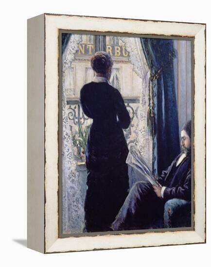 Interior, Woman at the Window, 1880-Gustave Caillebotte-Framed Premier Image Canvas