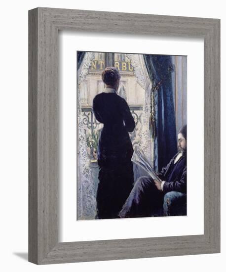 Interior, Woman at the Window, 1880-Gustave Caillebotte-Framed Giclee Print