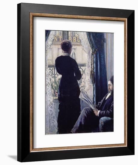 Interior, Woman at the Window, 1880-Gustave Caillebotte-Framed Giclee Print