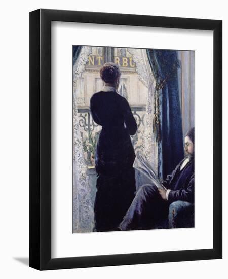 Interior, Woman at the Window, 1880-Gustave Caillebotte-Framed Giclee Print