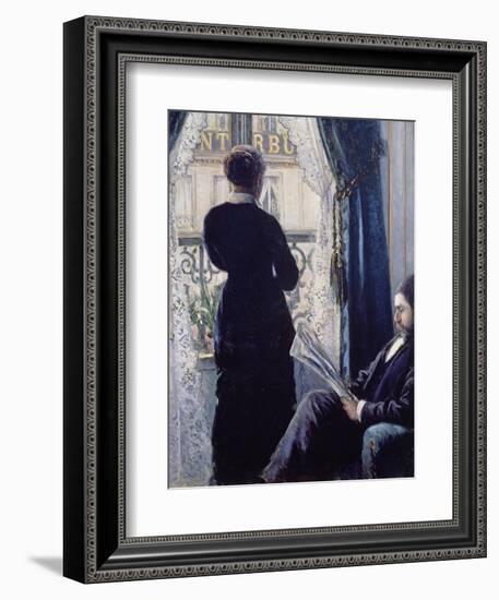 Interior, Woman at the Window, 1880-Gustave Caillebotte-Framed Giclee Print